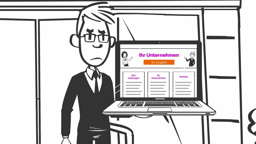 2D Erklärvideo B2B Dienstleistung